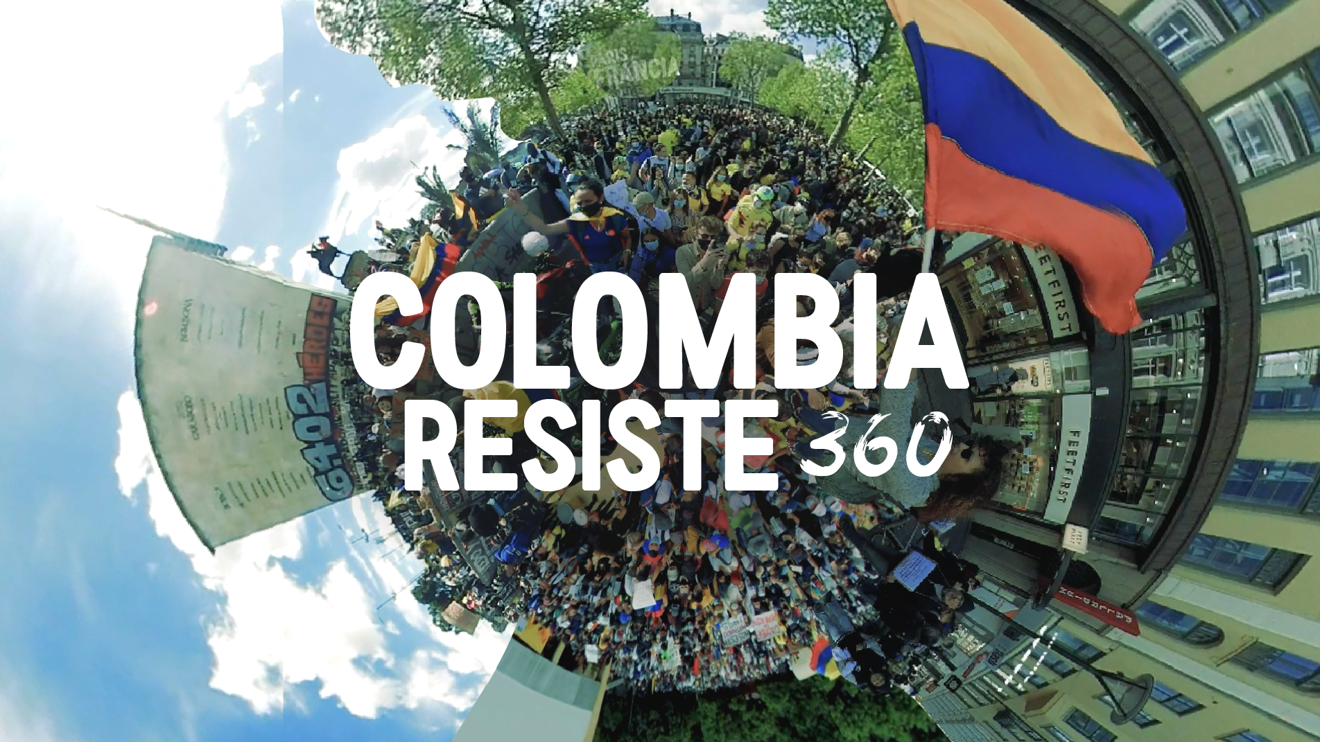 Colombia Resiste 360 project artwork
